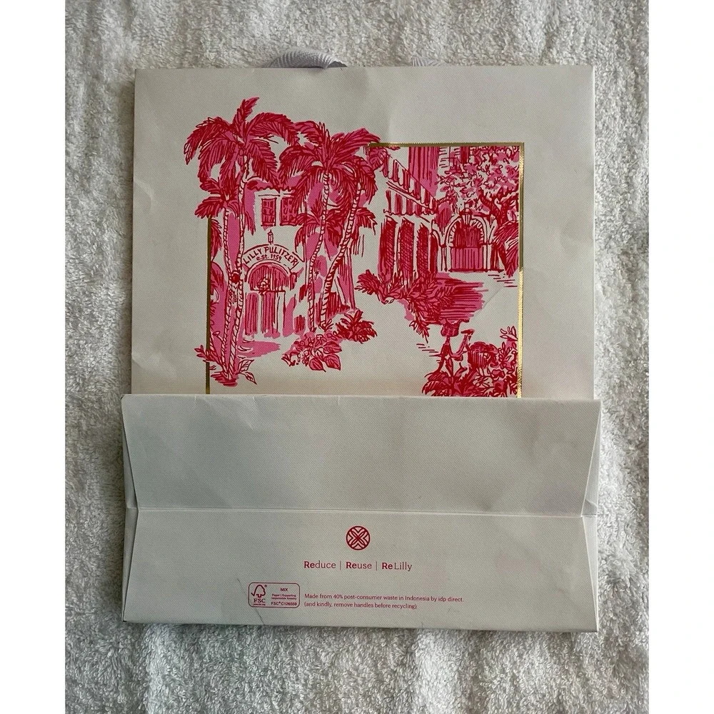 Huge Lot‎ 8 Lilly Pulitzer Rare SHOPPING Reusable GIFT BAG PINK Medium Large Box